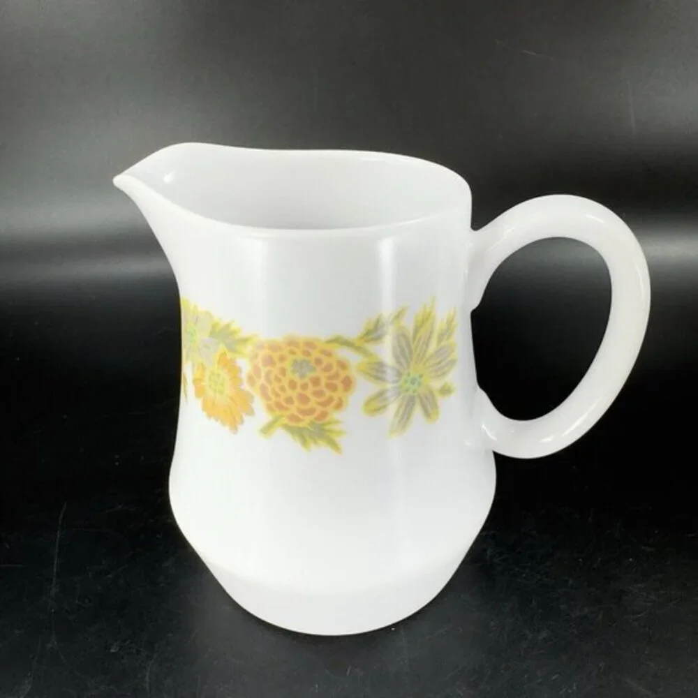 Noritake PROGRESSION‎ Porcelain Small Pitcher Creamer Sunny Side Japan Vintage